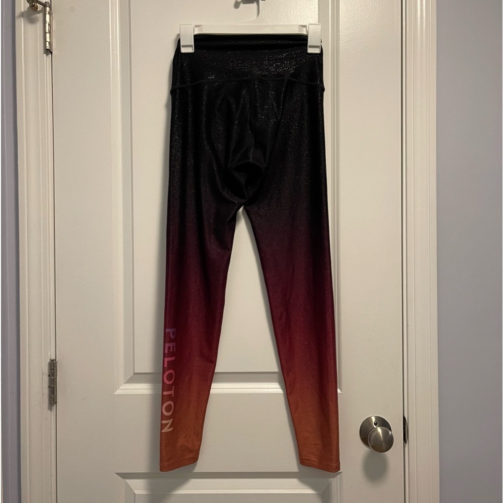 Peloton sunrise fade ombré shimmer  leggings